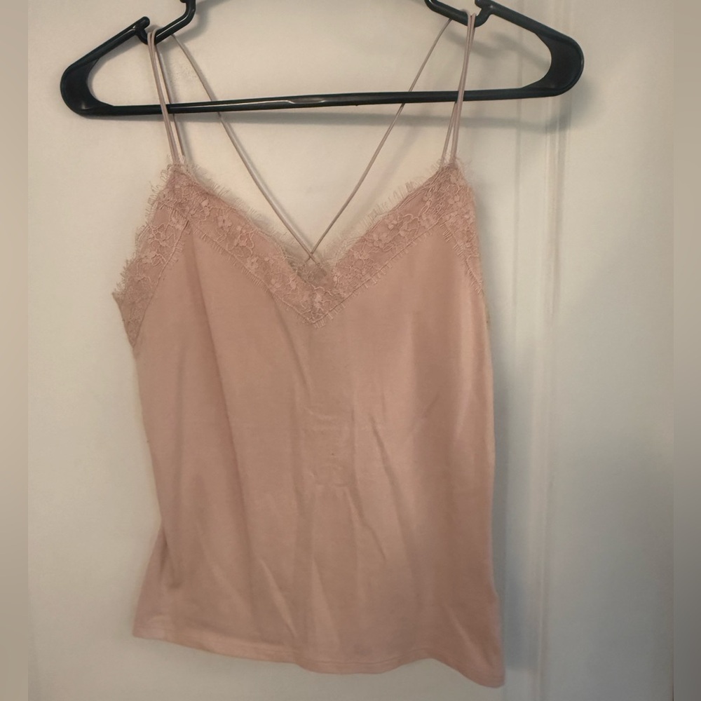 Express Blush Lace Trim Camisole